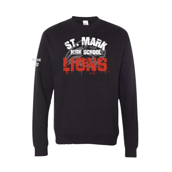 Independent Unisex Distressed Printed Crewneck Thumbnail